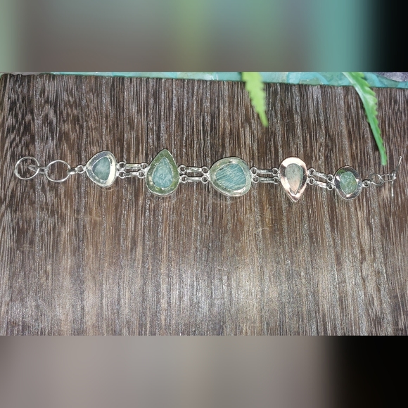 Amazonite Polished Statement Bracelet - Picture 5 of 5